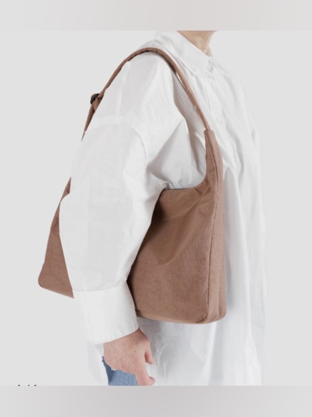 Baggu Nylon Shoulder Bag in Cocoa - Picture 4 of 5